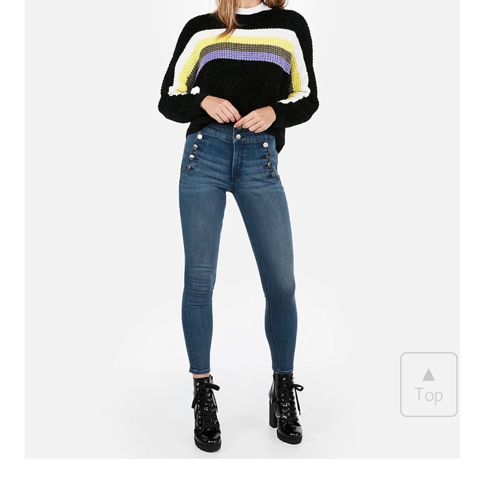 HIGH RISE ANKLE LEGGING / DENIM PERFECT STYLE